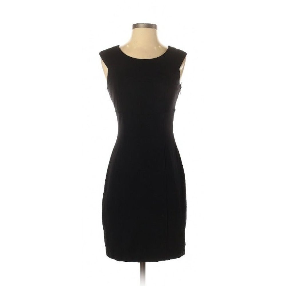 Andrew Marc Black Ponte Sheath Dress 2